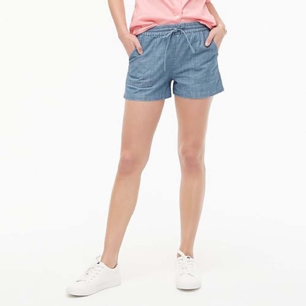 Jcrew Women’s Chambray Drawstring Shorts